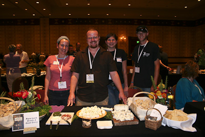 Ben with his friends from Central Market